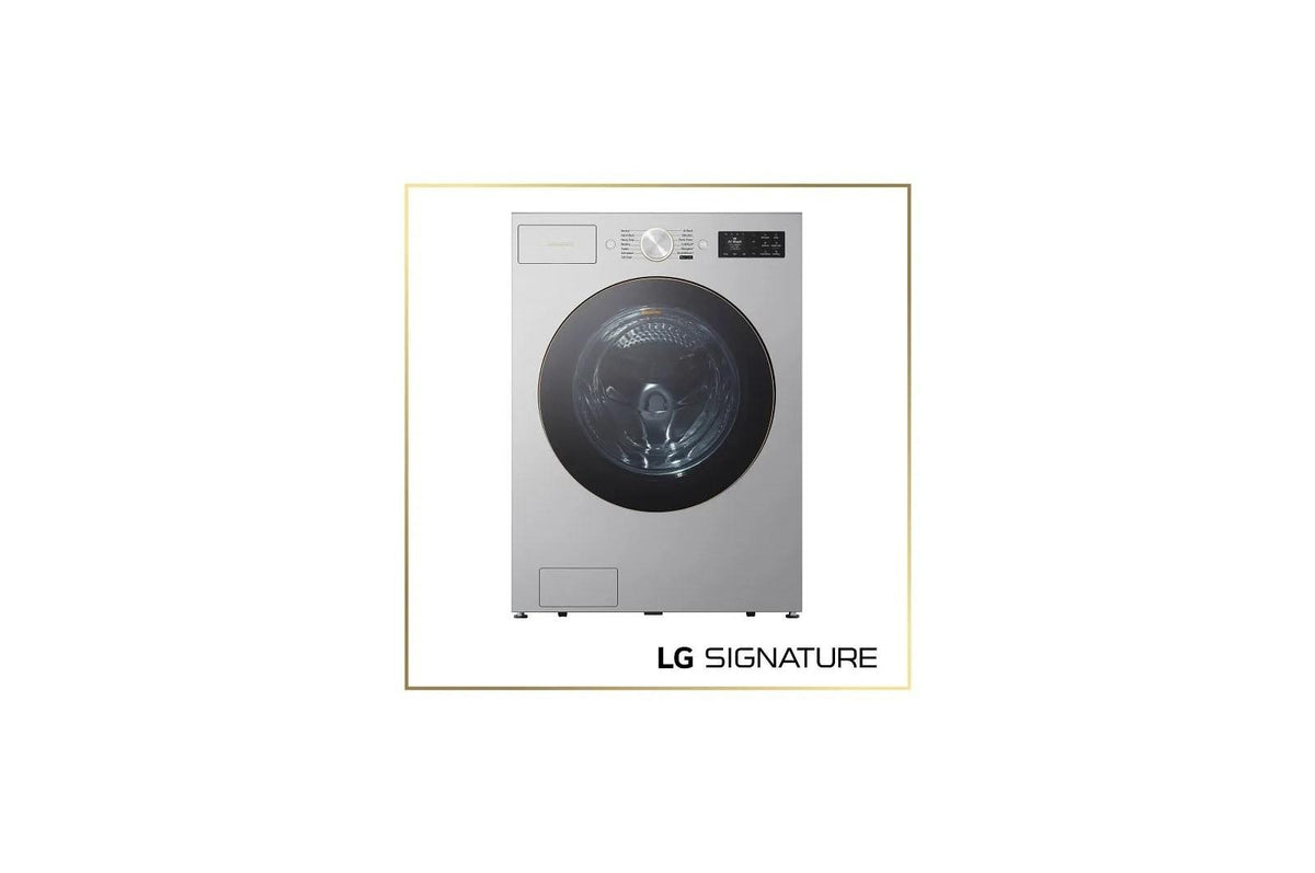 LG SIGNATURE 5.8 cu. ft. Mega Capacity Smart Front Load Washer with TurboWash® 360(degree), Built-In Intelligence, ezDispense® and Hybrid Electronic Controls with LCD Display