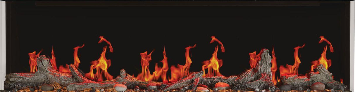 Luminex 65 LCD Electric Linear Built-in Fireplace