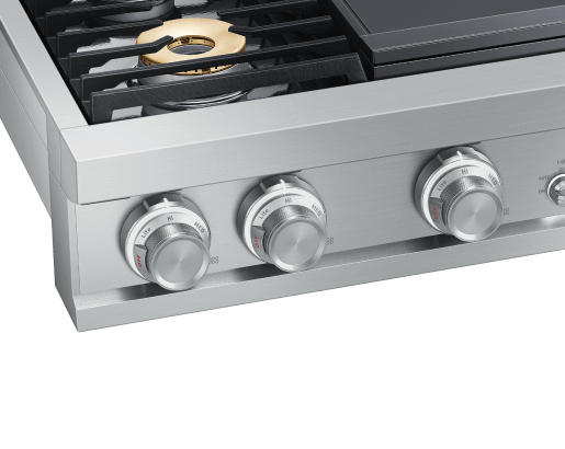 48" Rangetop, Silver Stainless Steel, Natural Gas
