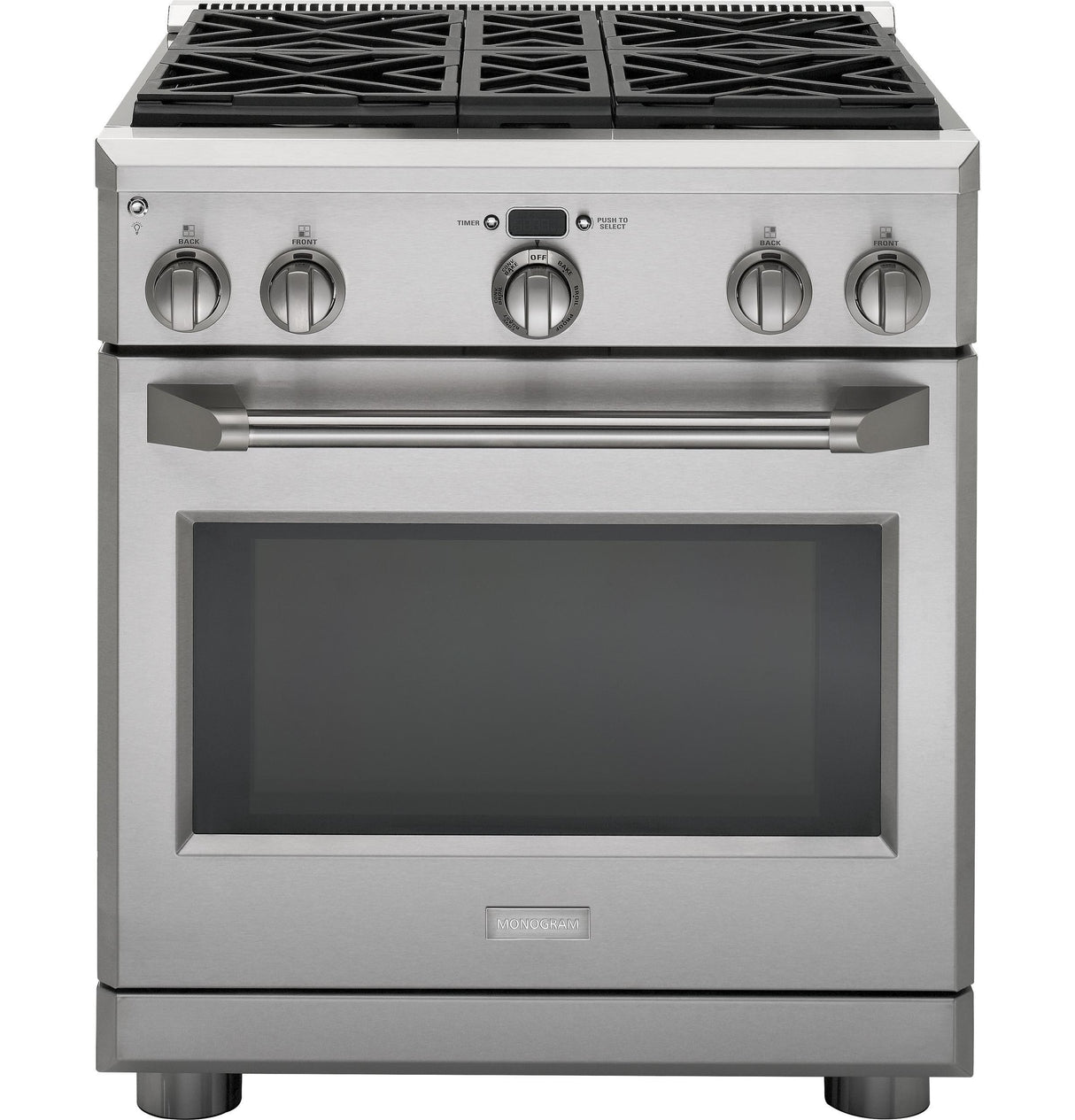 Monogram 30" Dual-Fuel Professional Range with 4 Burners (Natural Gas)