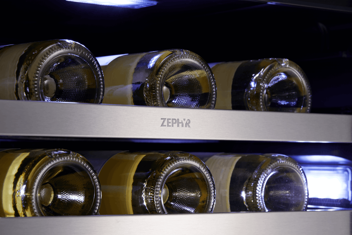 Presrv Wine Cooler, 24in Full Size, SS+Glass, Reverse Door, 1 Zone