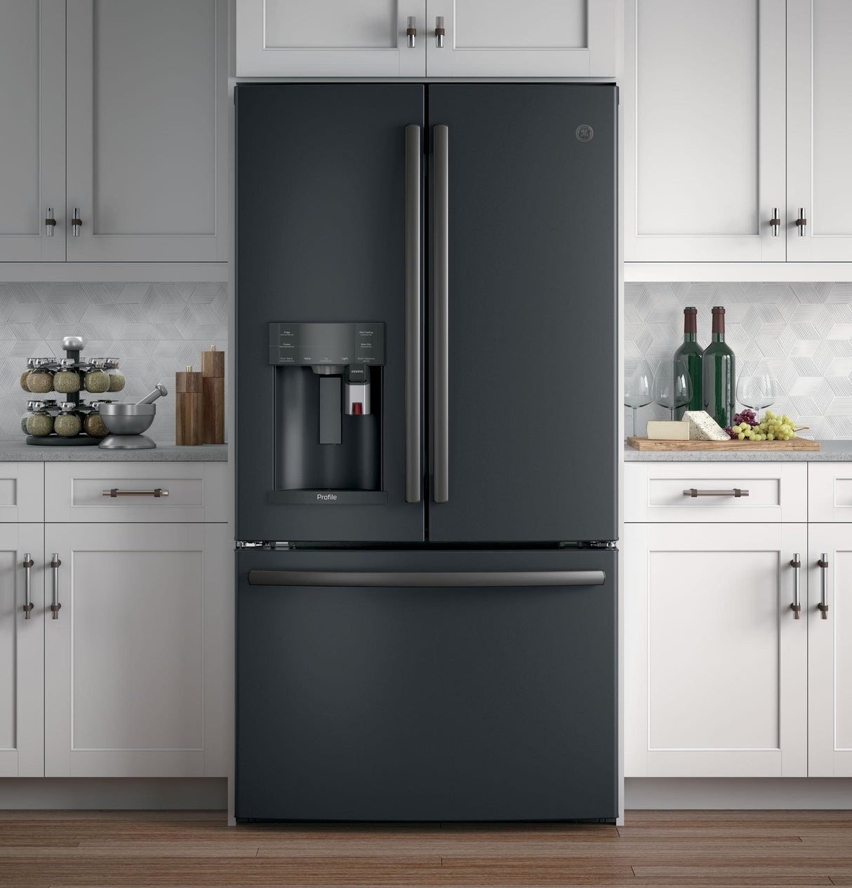 GE Profile™ Series ENERGY STAR® 22.2 Cu. Ft. Counter-Depth French-Door Refrigerator with Keurig® K-Cup® Brewing System
