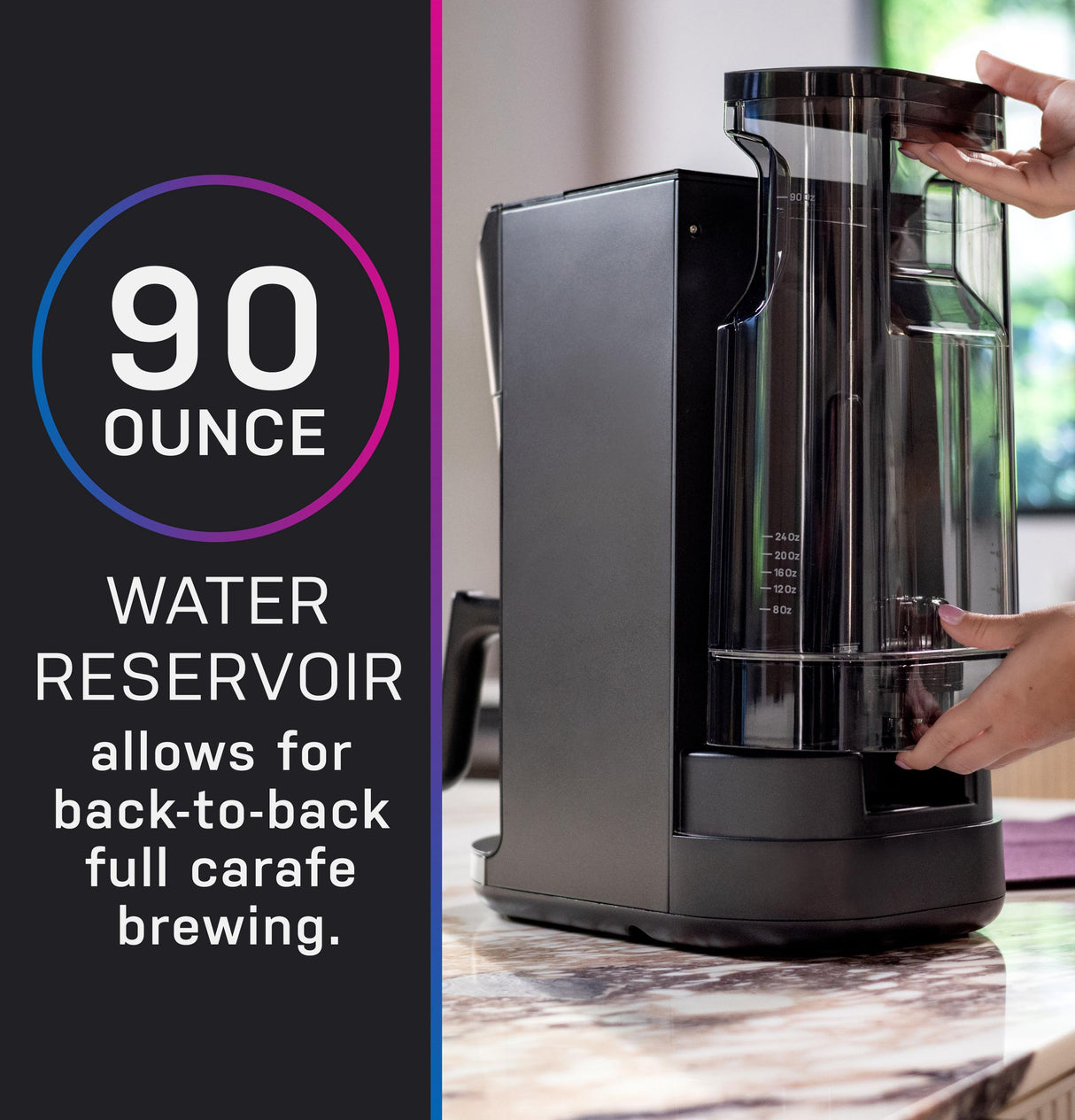 GE Profile™ Smart Grind and Brew Coffee Maker with Podless Single Serve