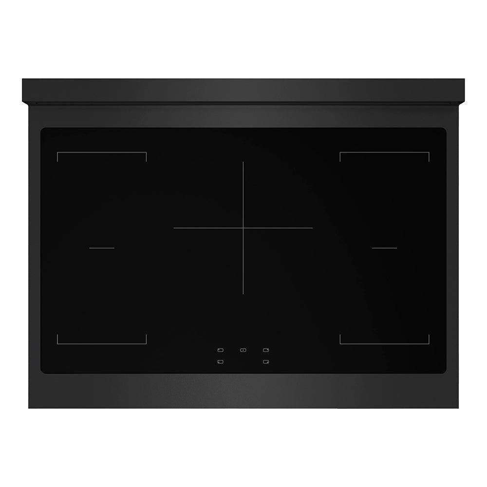 ZLINE Autograph Edition 36 in. 5.2 cu. ft. Paramount Induction Range with 5 Element Cooktop and Electric Convection Oven in Black Stainless Steel with Champagne Bronze Accents (SINRBZ-36-CB)