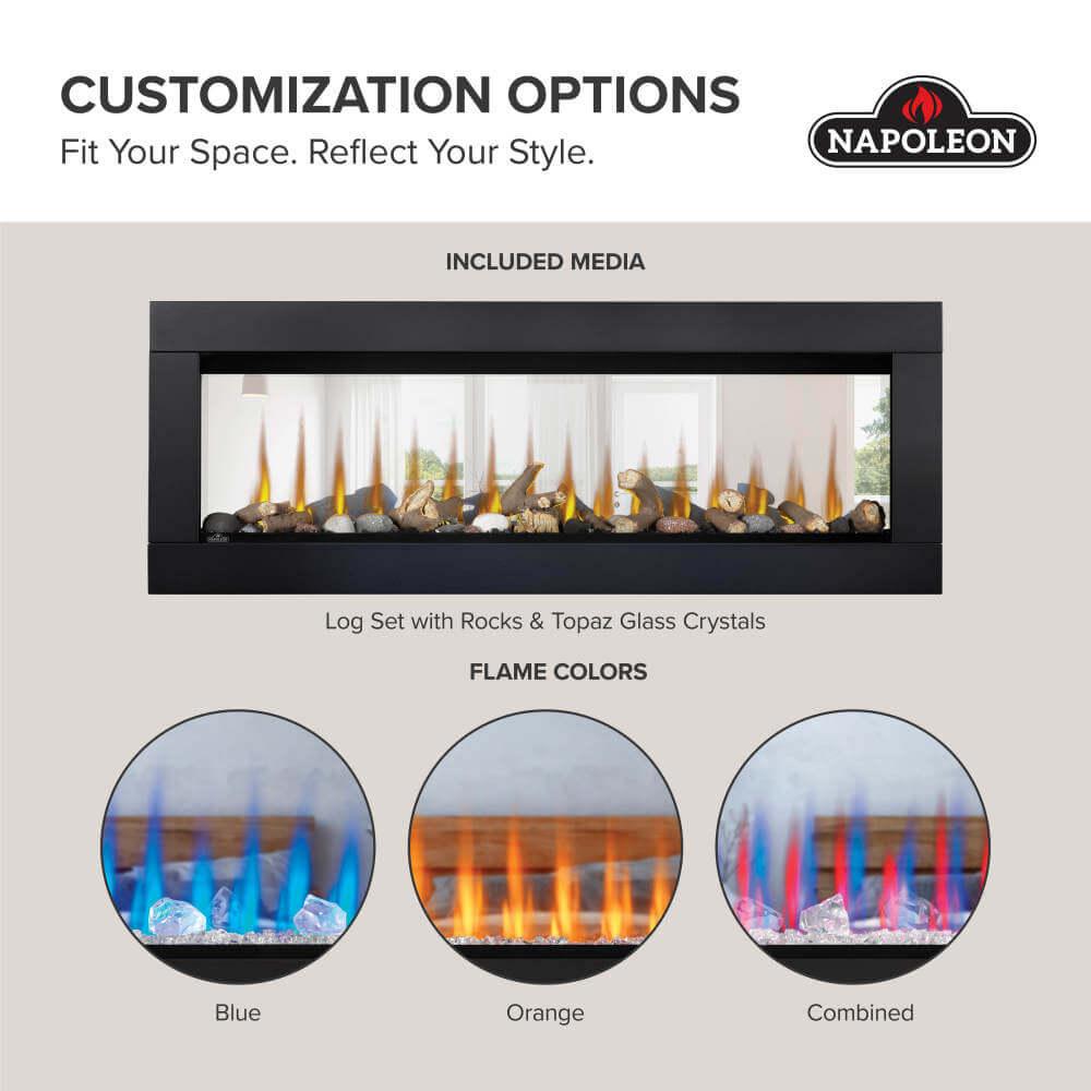 CLEARion? Elite 50 See Through Built-in Electric Fireplace