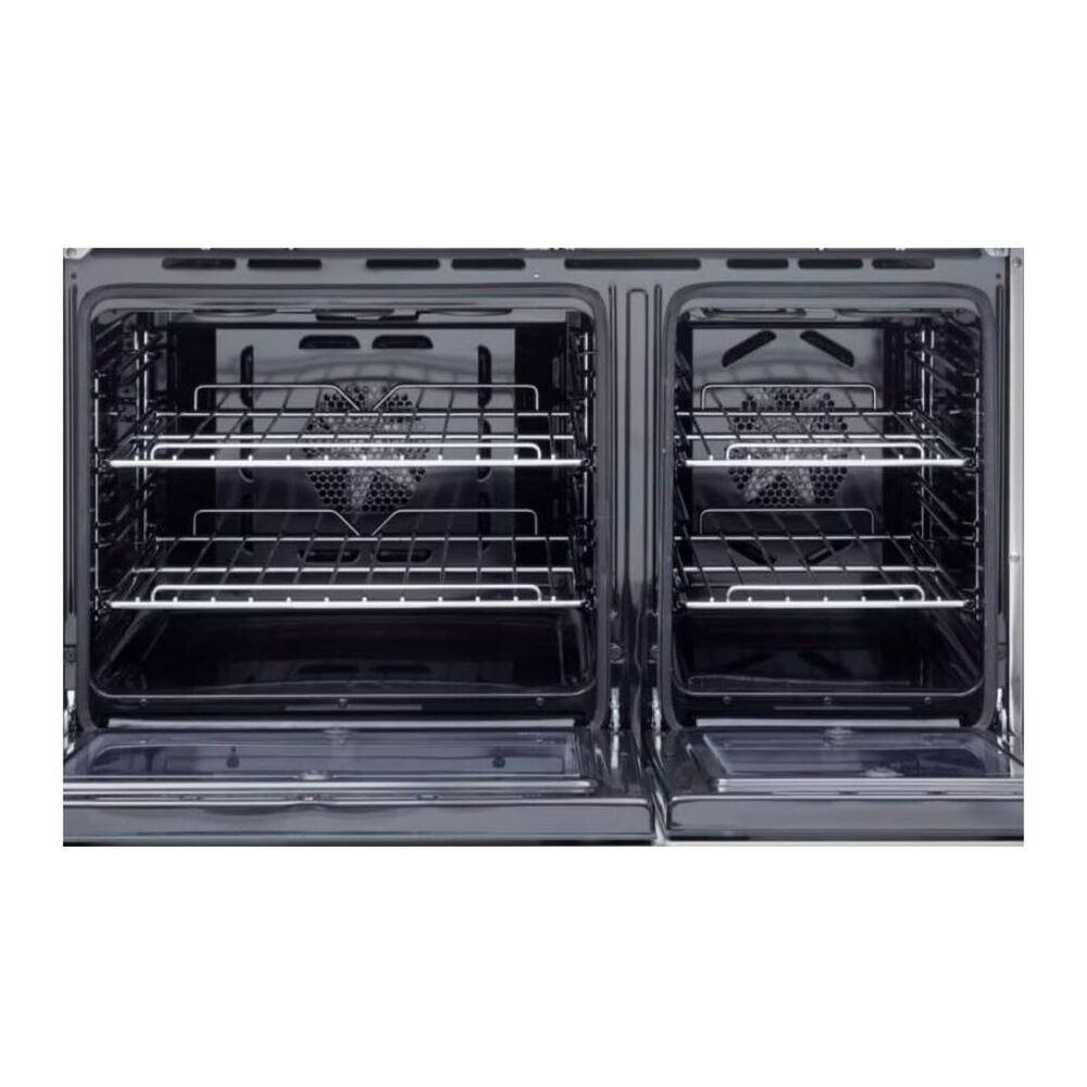 Verona VPFSEE365DSS 36 inch Prestige Series Freestanding Double Oven Electric Range with 5 Elements, 3.5 cu. ft. Total Oven Capacity, European Convection (Stainless Steel)
