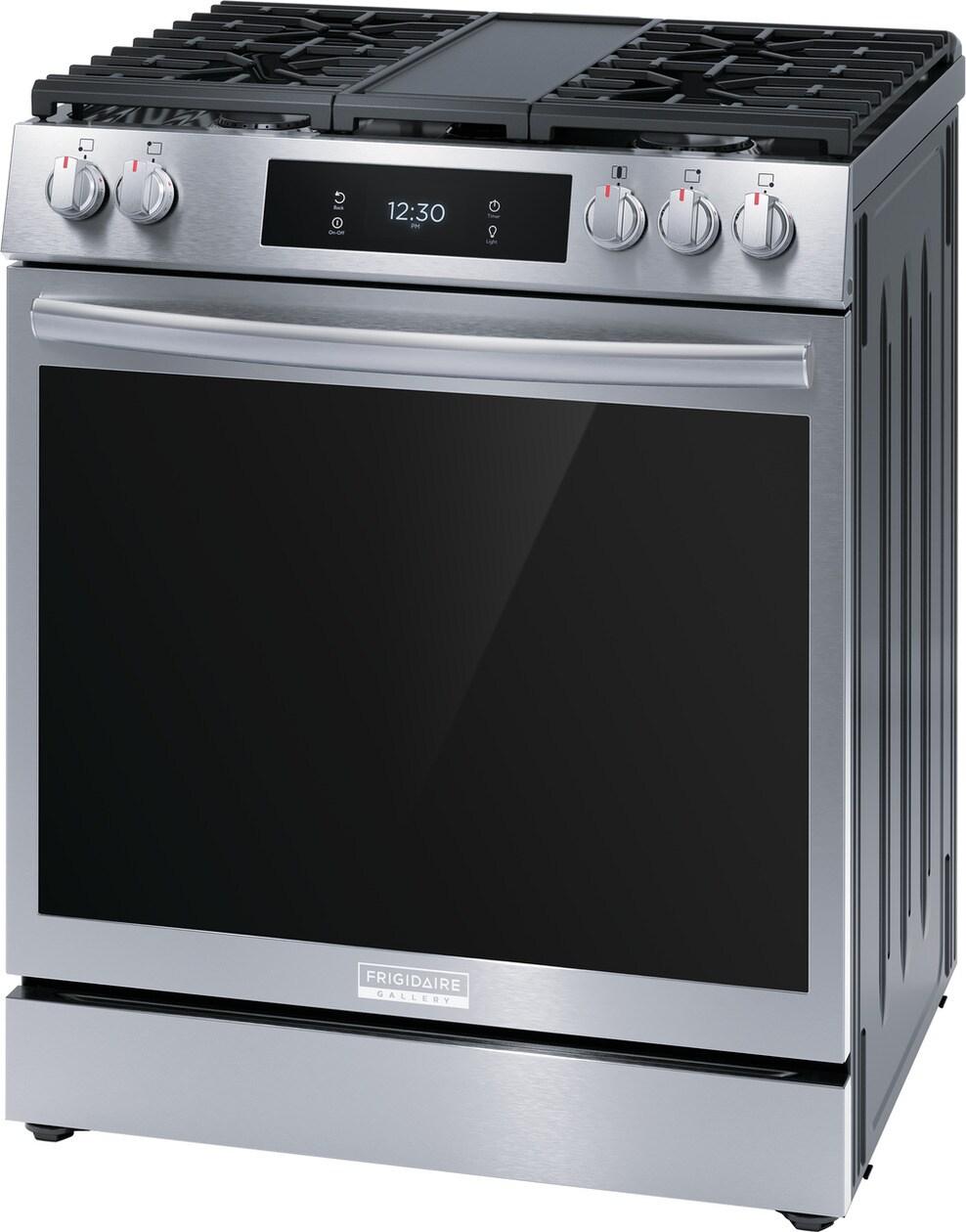 30" Front Control Gas Range with Total Convection