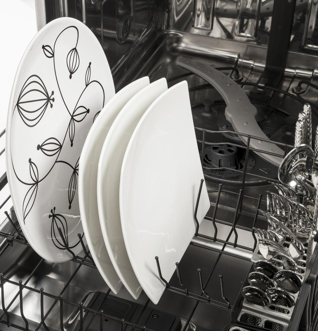 GE Café™ Series Stainless Interior Built-In Dishwasher with Hidden Controls