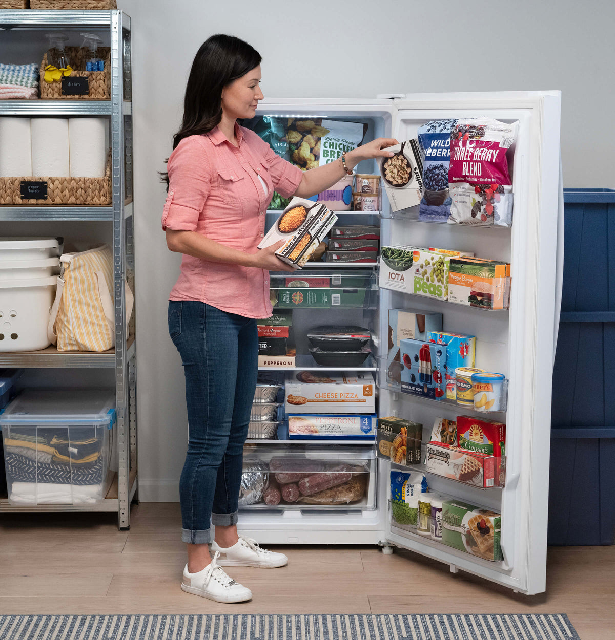 GE® ENERGY STAR® 14.3 Cu. Ft. Smart Garage Ready Convertible Upright Freezer