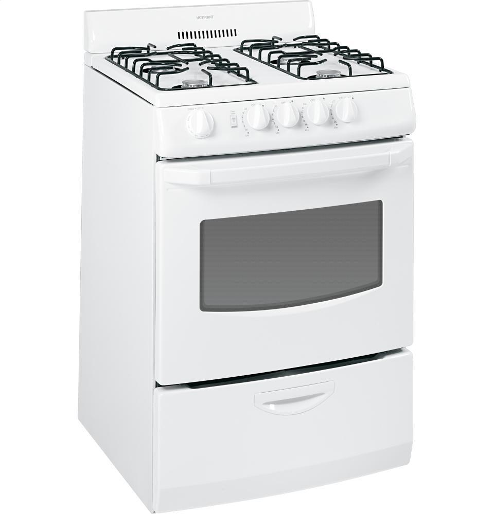 Hotpoint® 24" Free-Standing Gas Range