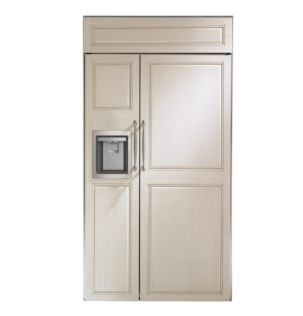 Monogram 42" Panel-Ready Built-In Side-by-Side Refrigerator with Dispenser