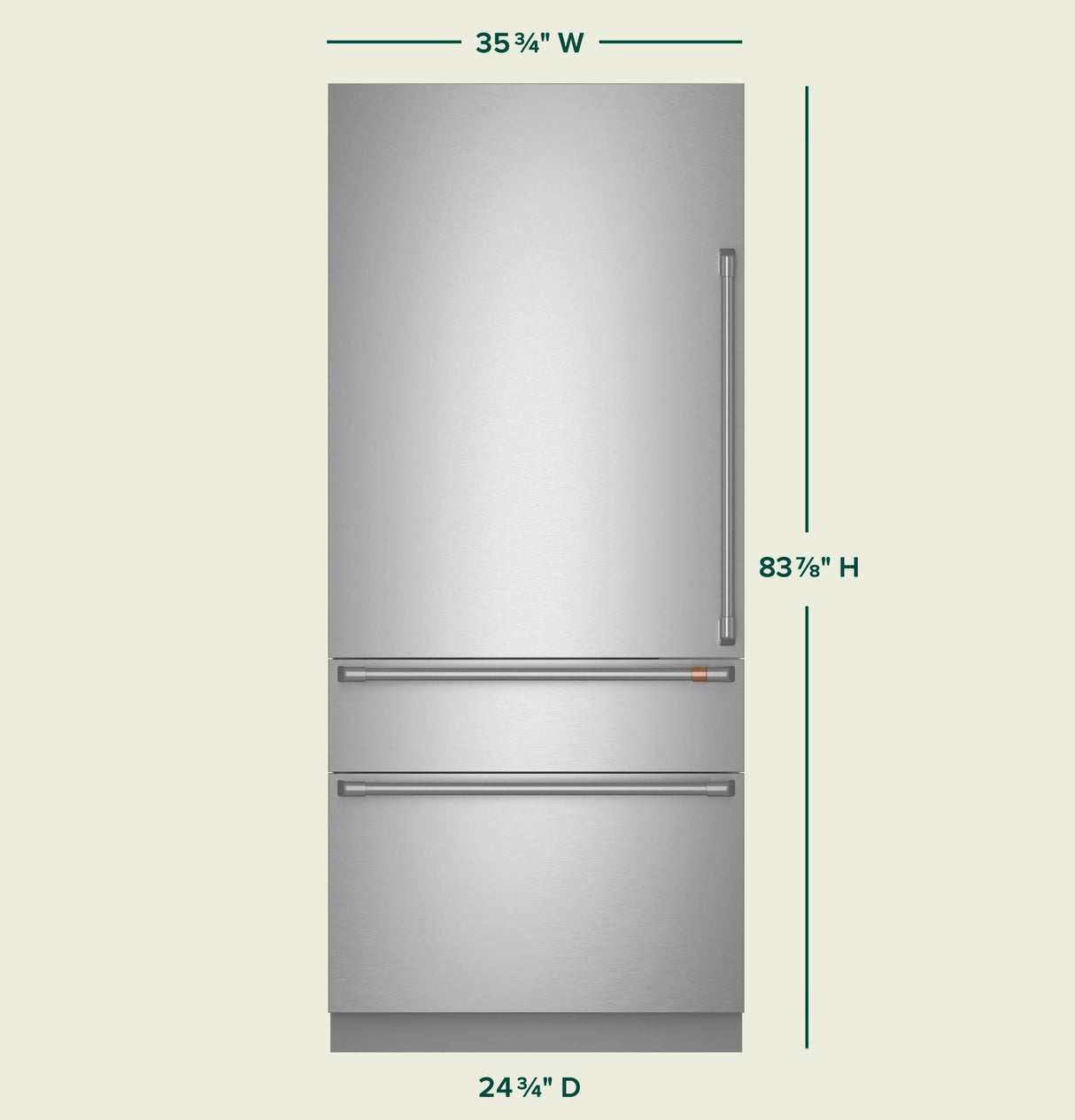 Café™ 36" Integrated Bottom-Freezer Refrigerator