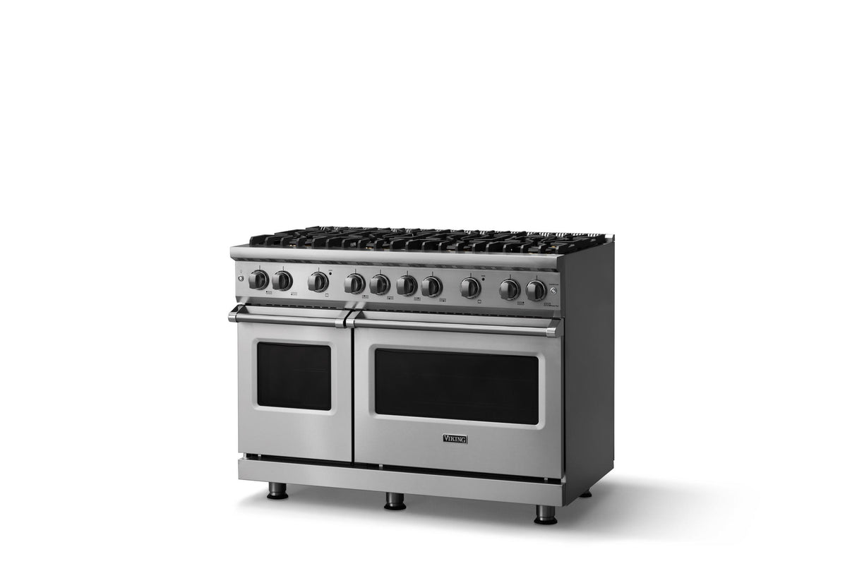 48"W. Sealed Burner Gas Range (Burner: 8b, Finish: Stainless Steel, Trim: Polished Chrome, Fuel: Natural Gas)