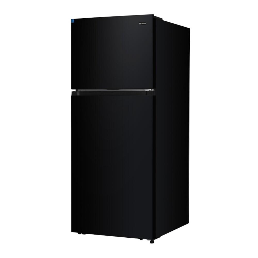Verona VEFTF2817RBK 28 inch Top Freezer Refrigerator with 17.6 cu. ft. Total Capacity, Reversible Doors, Recessed Handle, Energy Star (Black)