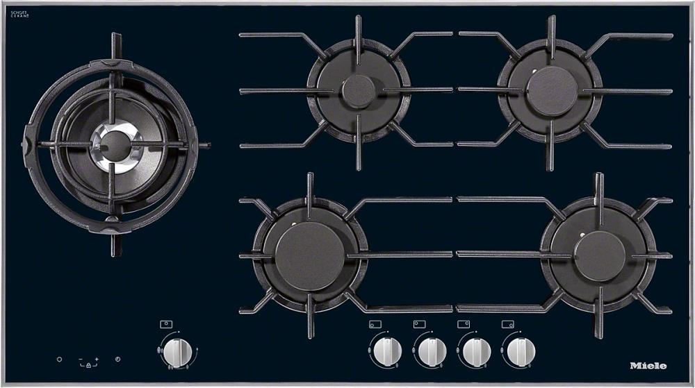 KM 3054 LP Gas cooktop with electronic functions for maximum safety and user convenience.