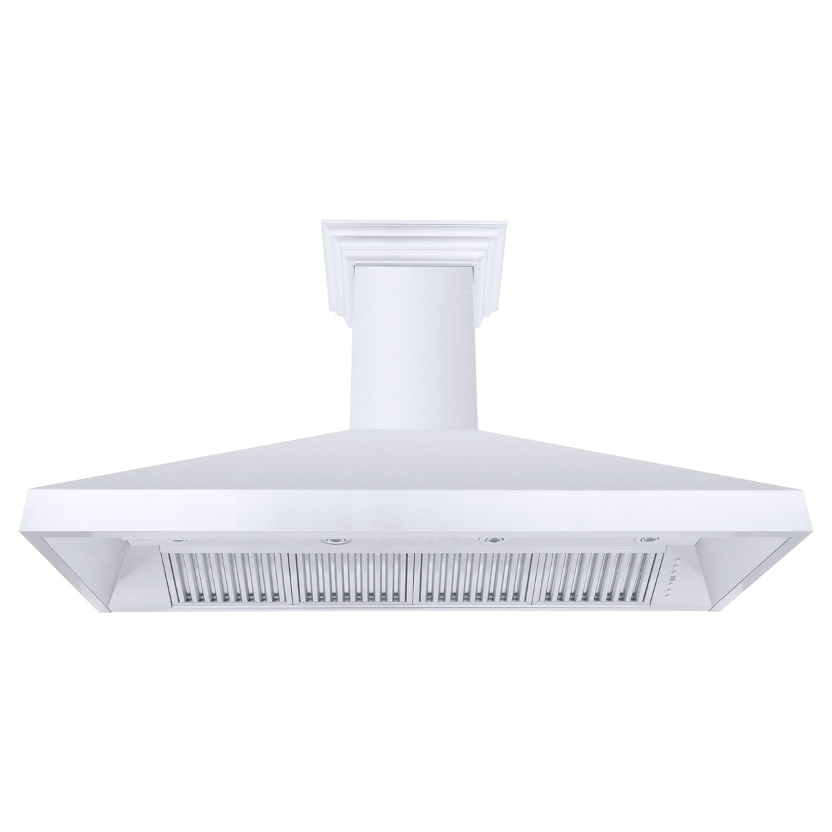 ZLINE Professional Convertible Vent Wall Mount Range Hood in Stainless Steel with Crown Molding (587CRN)