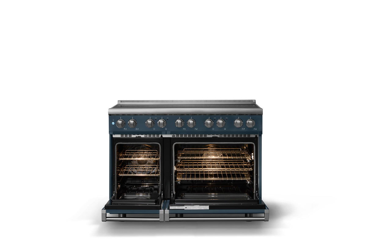 48"W. Induction Range (Finish: Squall, Trim: Polished Chrome)