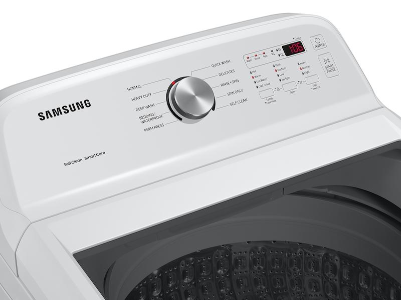 4.9 cu. ft. Large Capacity Top Load Washer with ActiveWave™ Agitator and Deep Fill in White