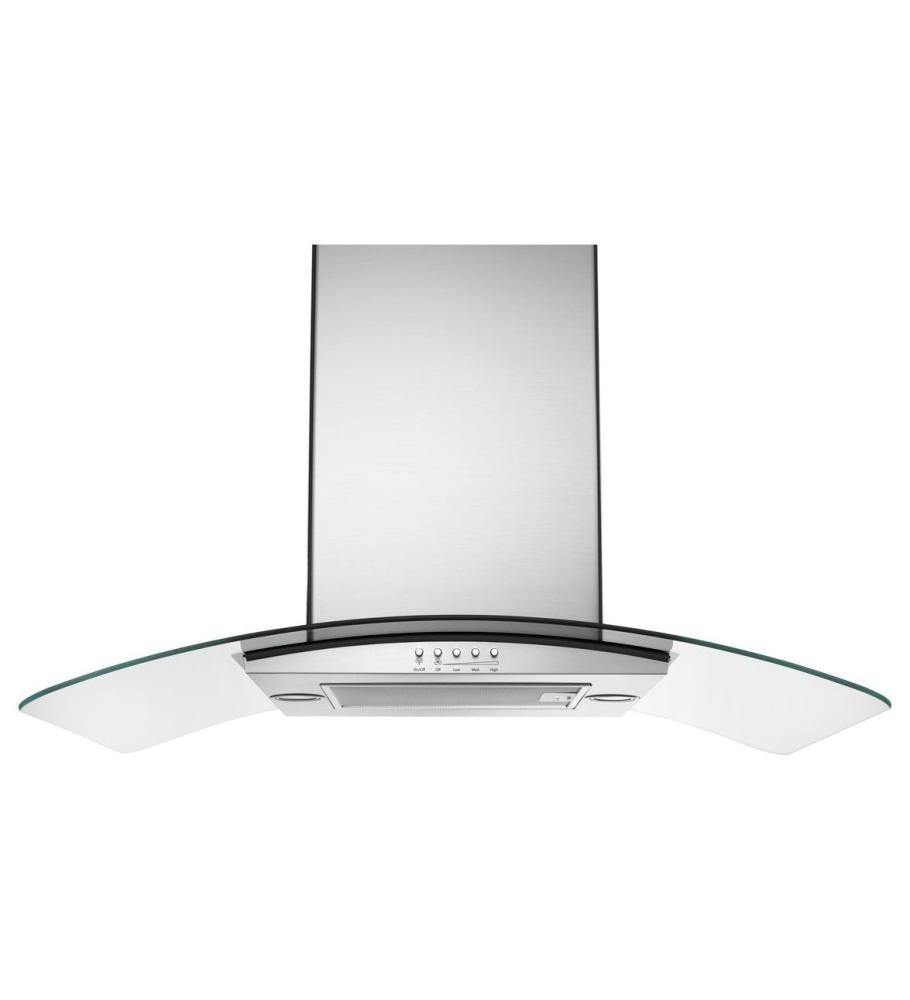 36" Convertible Wall-Mount 400-CFM Glass Canopy Hood