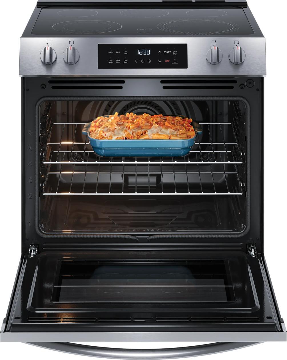 30" Front Control Electric Range with Air Fry