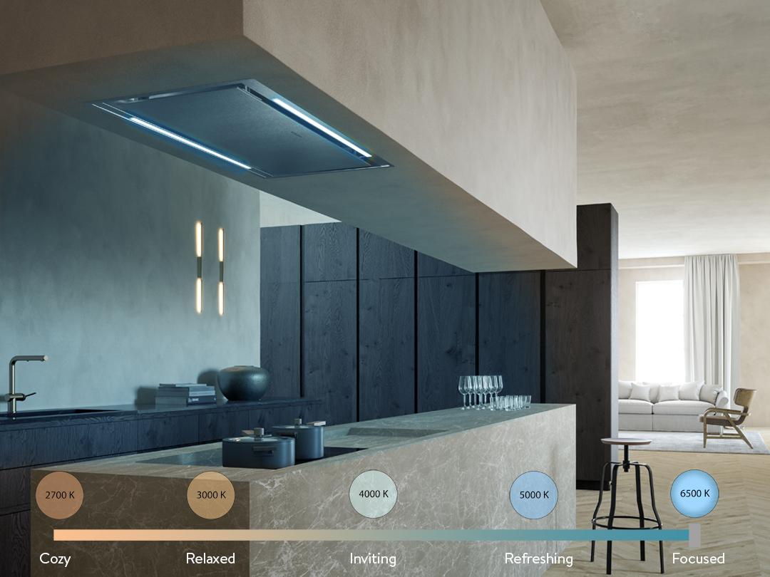 Stratus Ceiling 36x19 WH Glass - VAM - 600/395/295