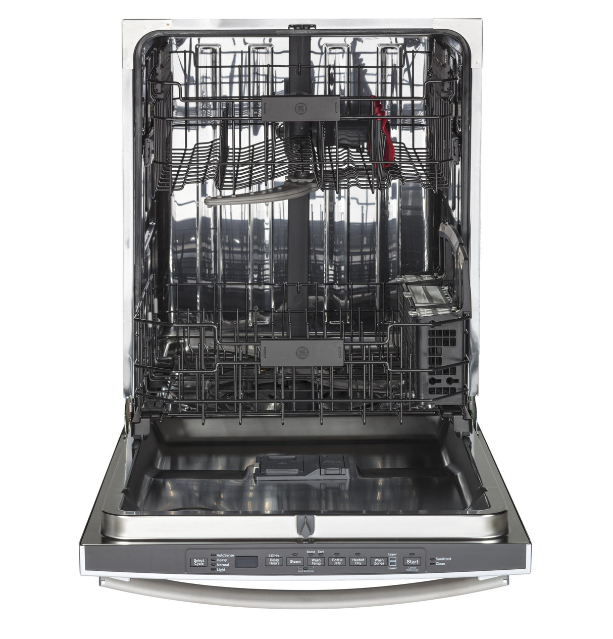 GE® Stainless Steel Interior Dishwasher with Hidden Controls