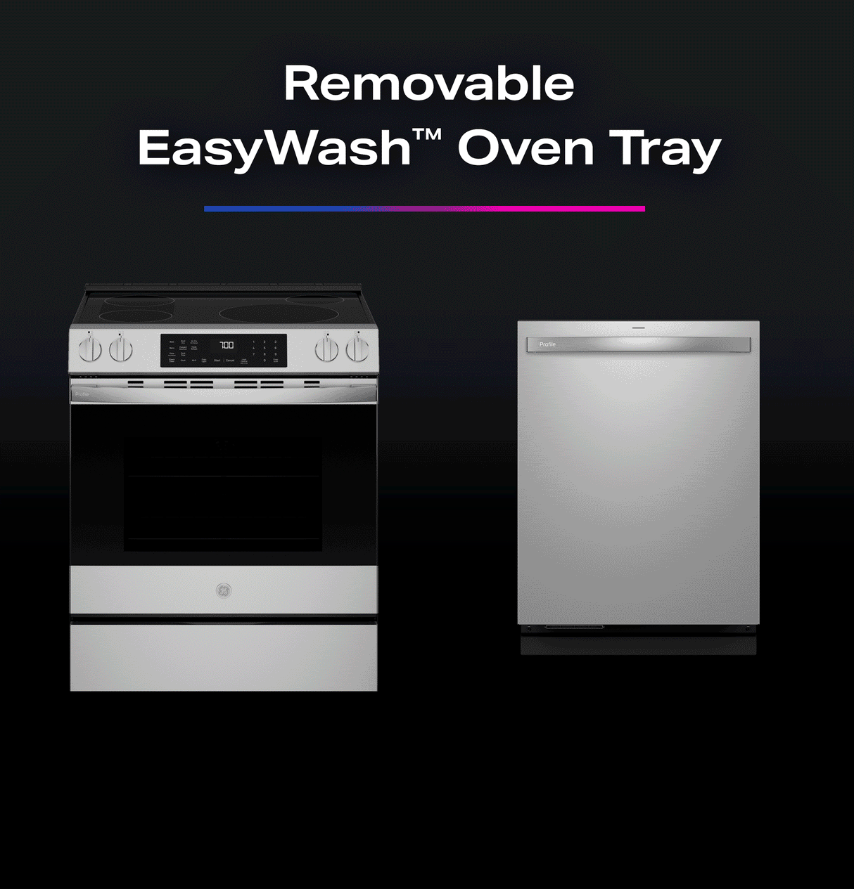 GE Profile™ ENERGY STAR® 30" Smart Slide-In Induction and Convection Range with No Preheat Air Fry and EasyWash™ Oven Tray