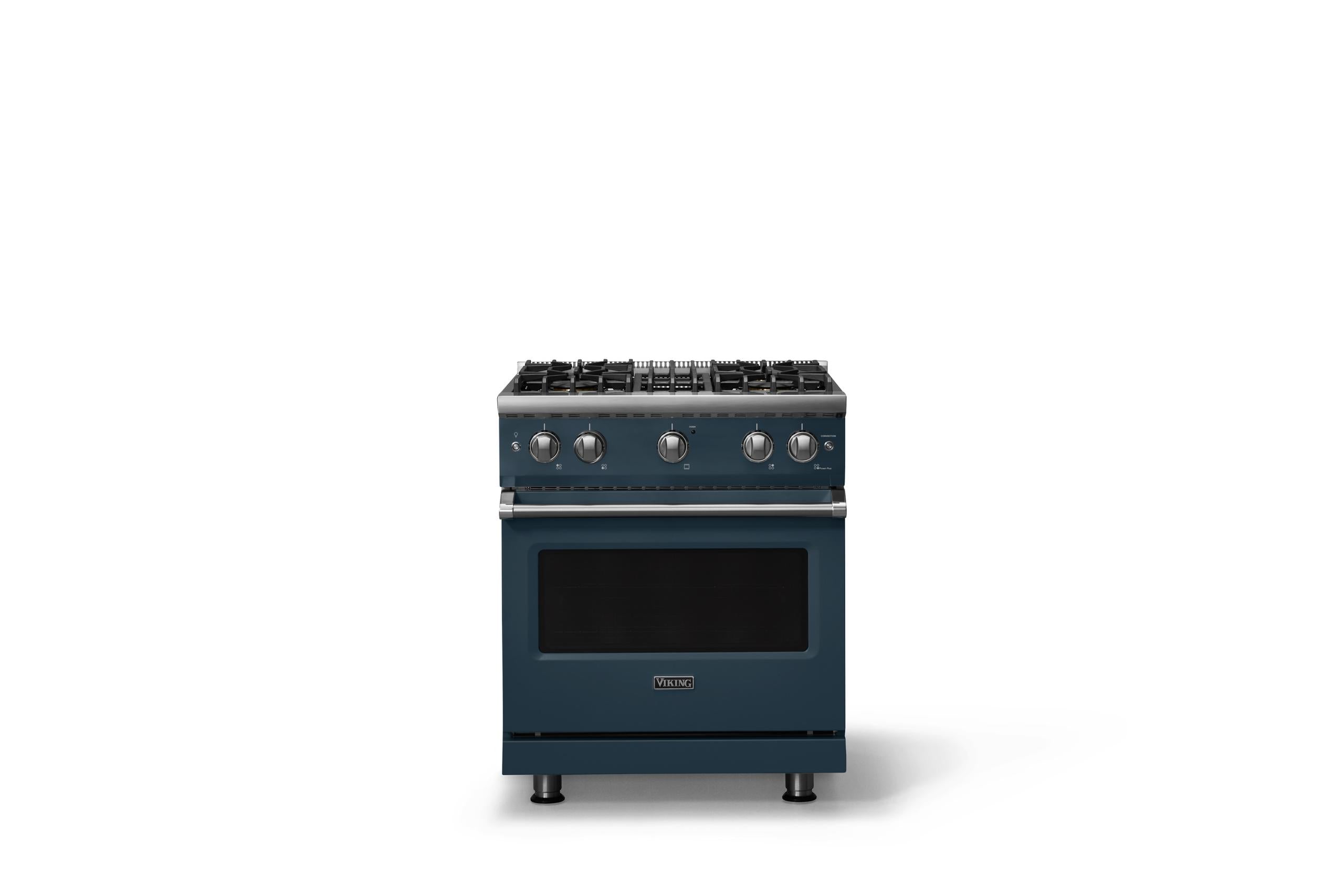 30"W. Sealed Burner Gas Range (Finish: Squall, Trim: Polished Chrome, Fuel: Propane)