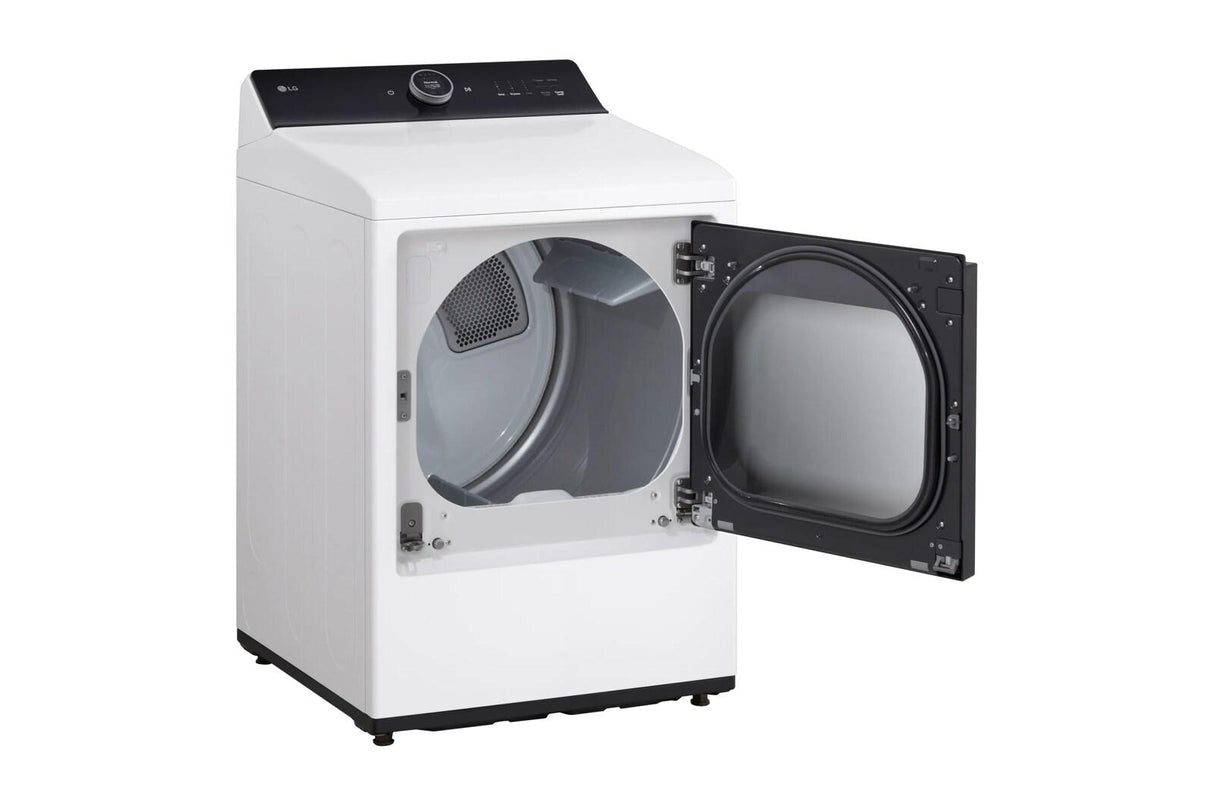 7.3 cu.ft. Ultra Large High Efficiency Gas TurboSteam™ LG EasyLoad™ Door, Wi-Fi Connectivity, White