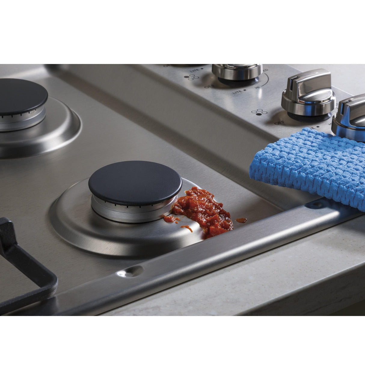 GE® 30" Built-In Gas Cooktop