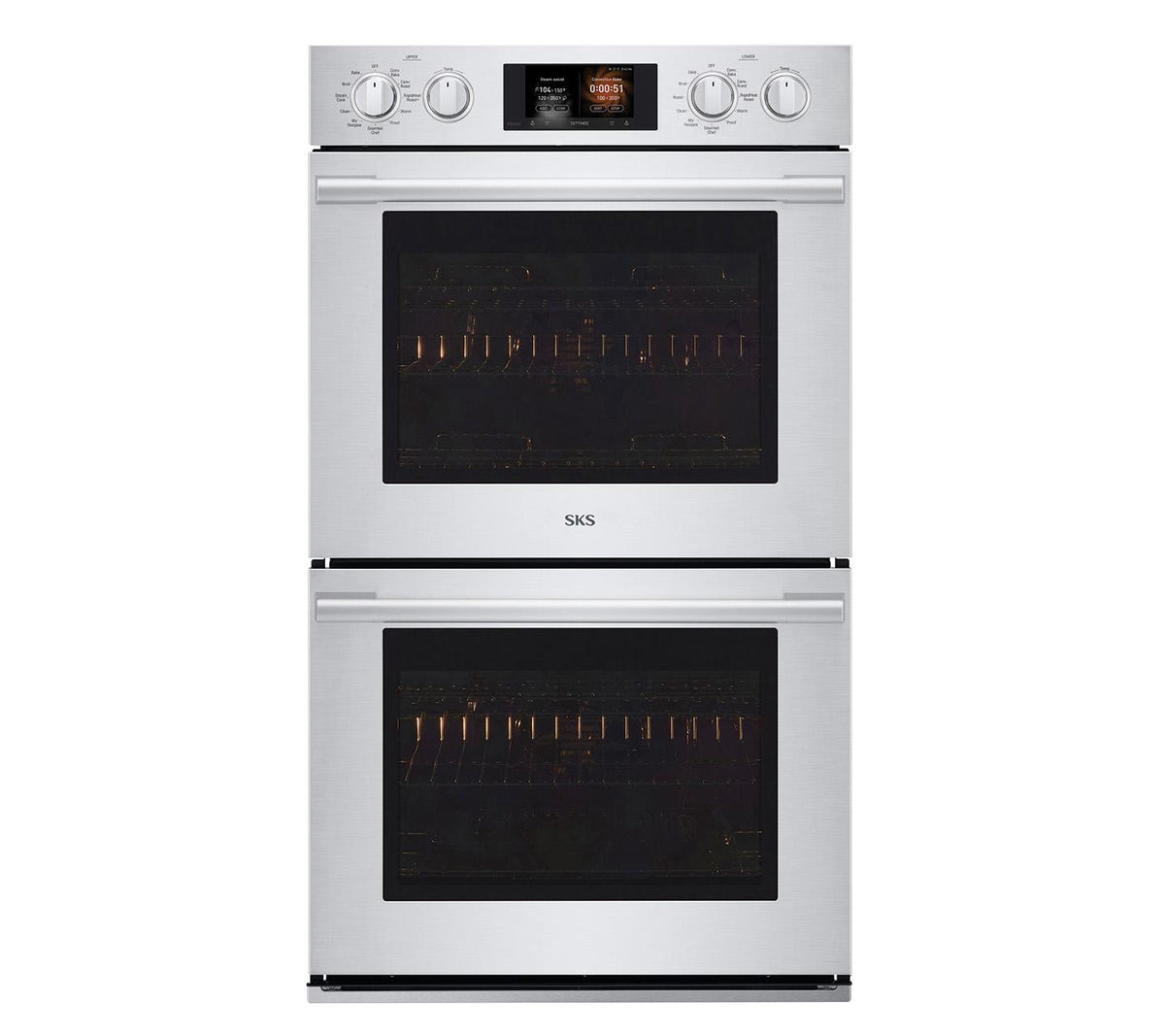 30-inch Double Wall Oven with Steam-Combi