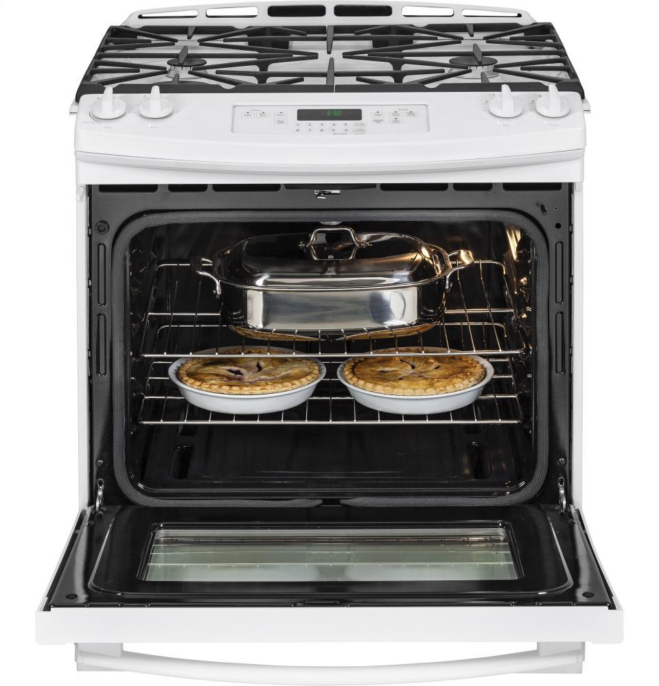 GE® 30" Slide-In Front Control Gas Range