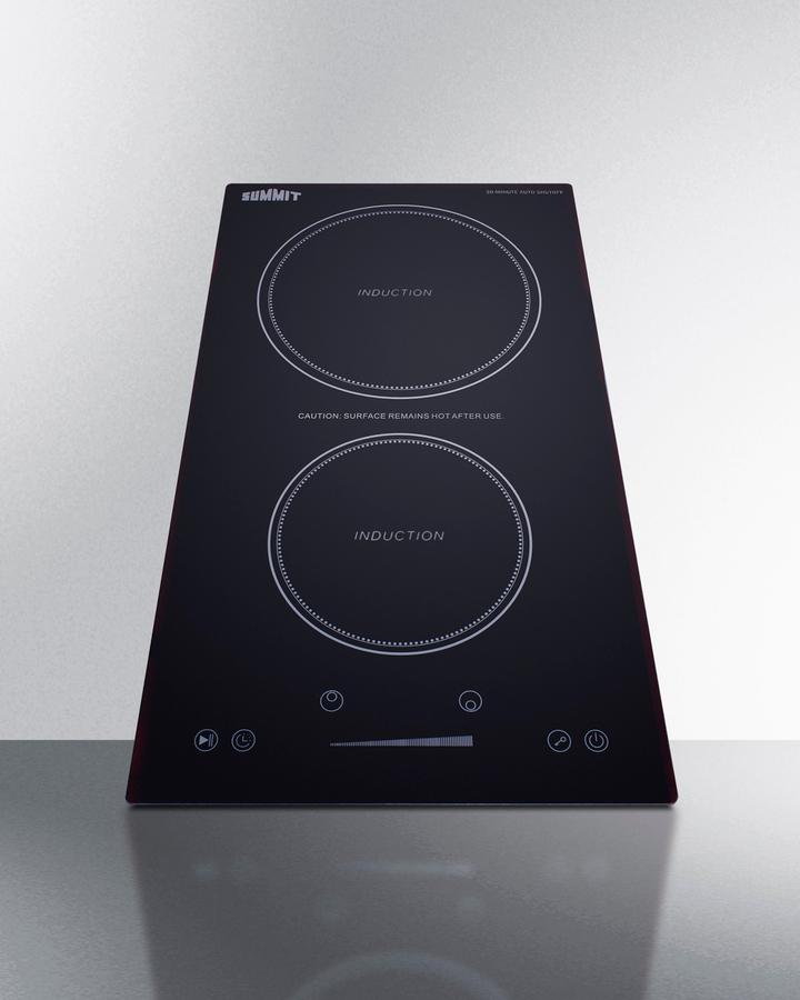 12" Wide 115v 2-zone Induction Cooktop With Safety Shutoff