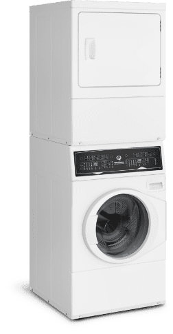 White Stacked Washer/Dryer: SF7 (Gas)
