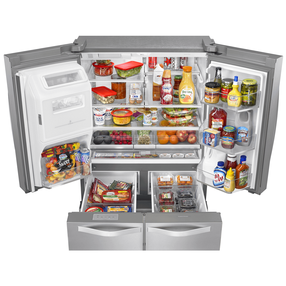 36-inch Wide Double Drawer French Door Refrigerator with Dual Cooling System - 26 cu. ft.