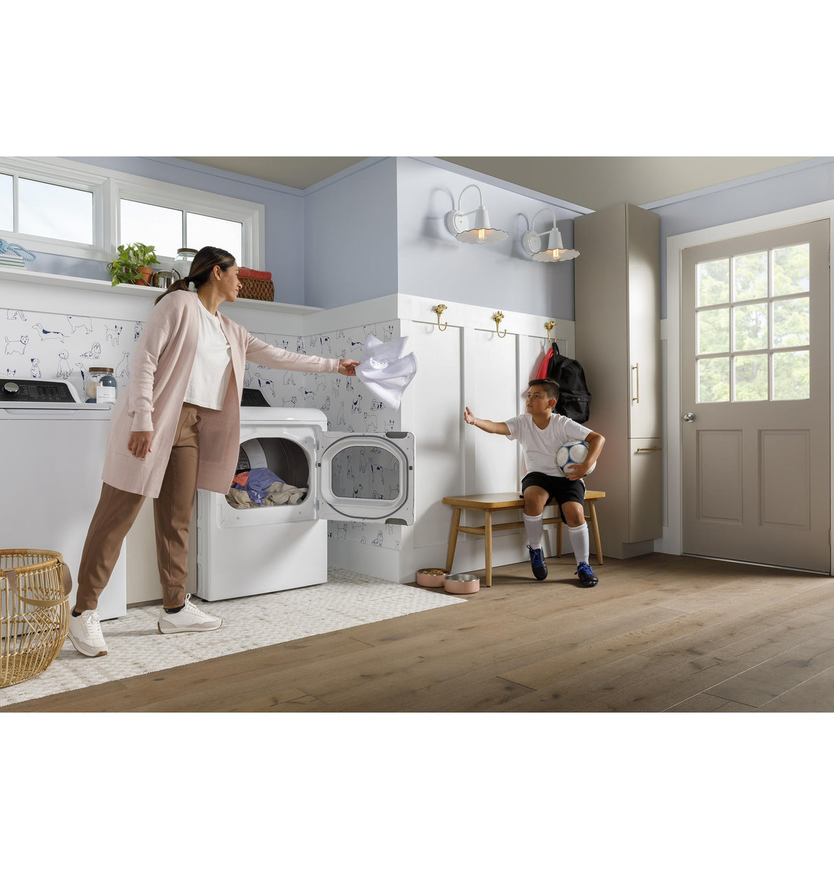 GE® 7.4 cu. ft. Capacity Electric Dryer with Up To 120 ft. Venting and Sensor Dry