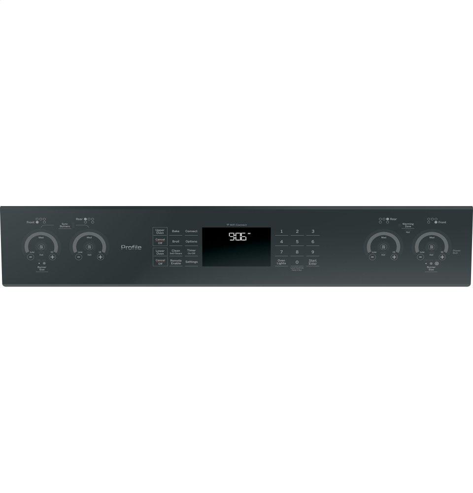 GE Profile™ 30" Smart Slide-In Electric Double Oven Convection Range