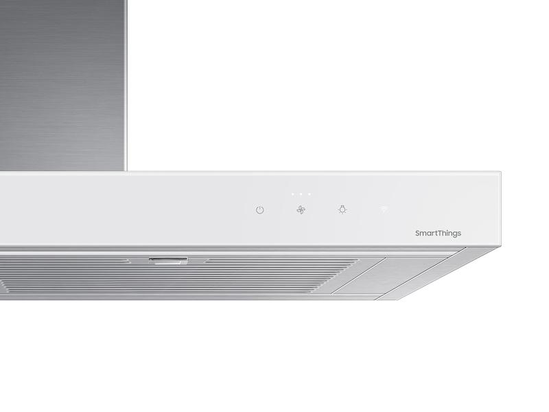 36" Bespoke Smart Wall Mount Hood in Clean White