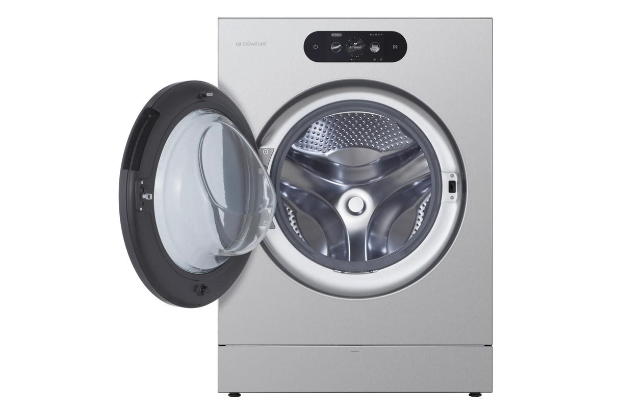 LG SIGNATURE 5.8 cu. ft. Mega Capacity Smart Front Load Washer with Built-In Intelligence, TurboWash® 360(degree), ezDispense® and Touch LCD Control