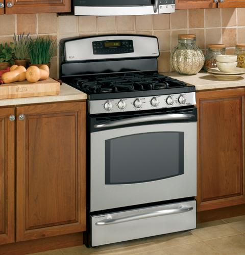 GE Profile 30" Free-Standing Dual-Fuel Double Oven Range