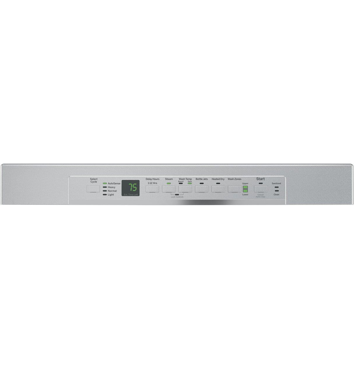 GE® Stainless Steel Interior Dishwasher with Front Controls