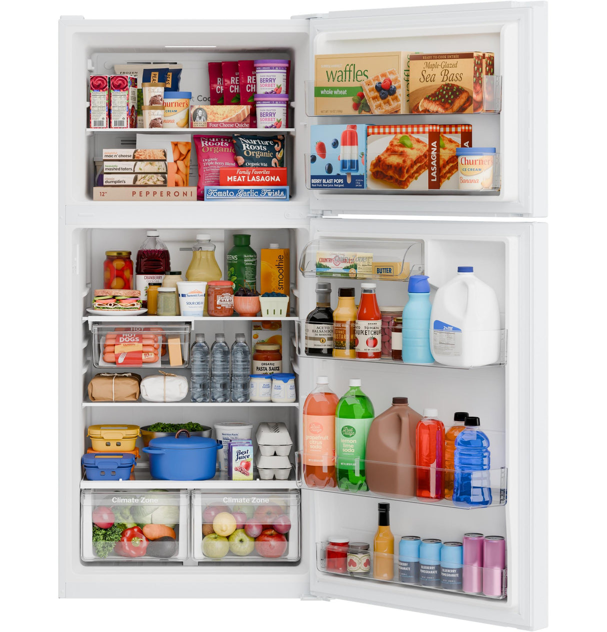 GE® 21 Cu. Ft. Garage Ready Top-Freezer Refrigerator