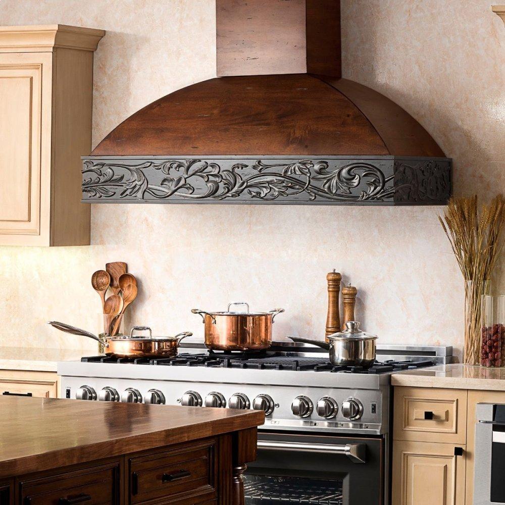 ZLINE 48" Designer Series Wooden Wall Range Hood with Crown Molding (393AR-48)