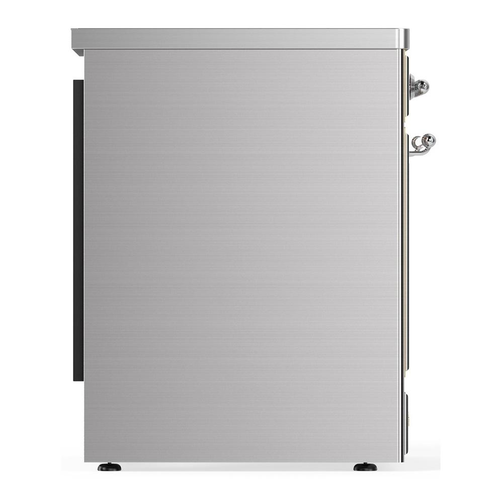 ILVE UMIB30NR3SSC Majestic III 30 inch Induction Range with 4 Elements, 4 cu. ft. Oven Capacity (Triple Glass Door, Stainless Steel, Chrome)