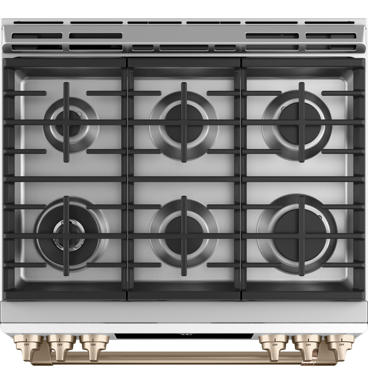 Café™ 30" Smart Slide-In, Front-Control, Gas Range with Convection Oven