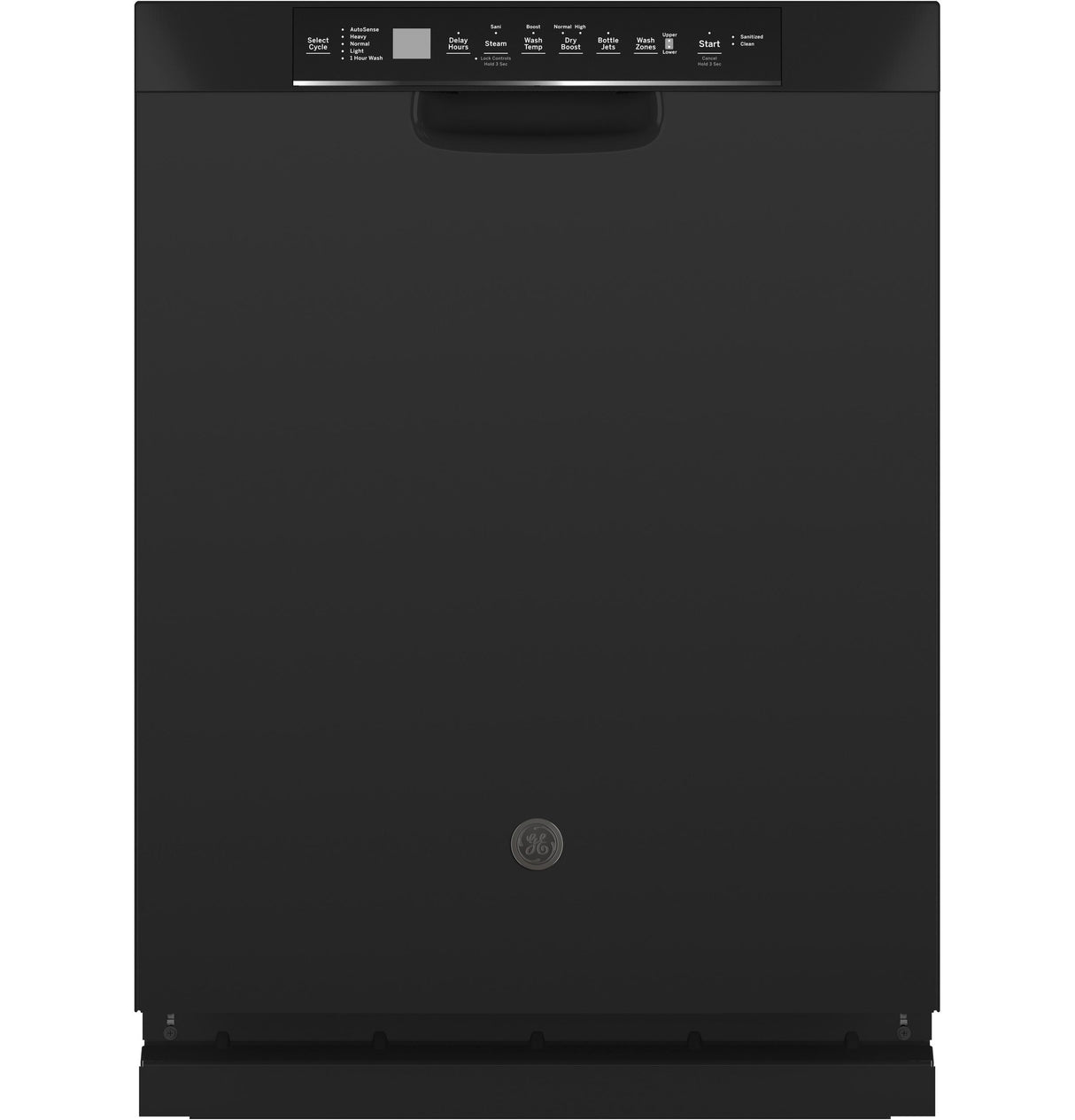 GE® Front Control with Stainless Steel Interior Dishwasher with Sanitize Cycle & Dry Boost