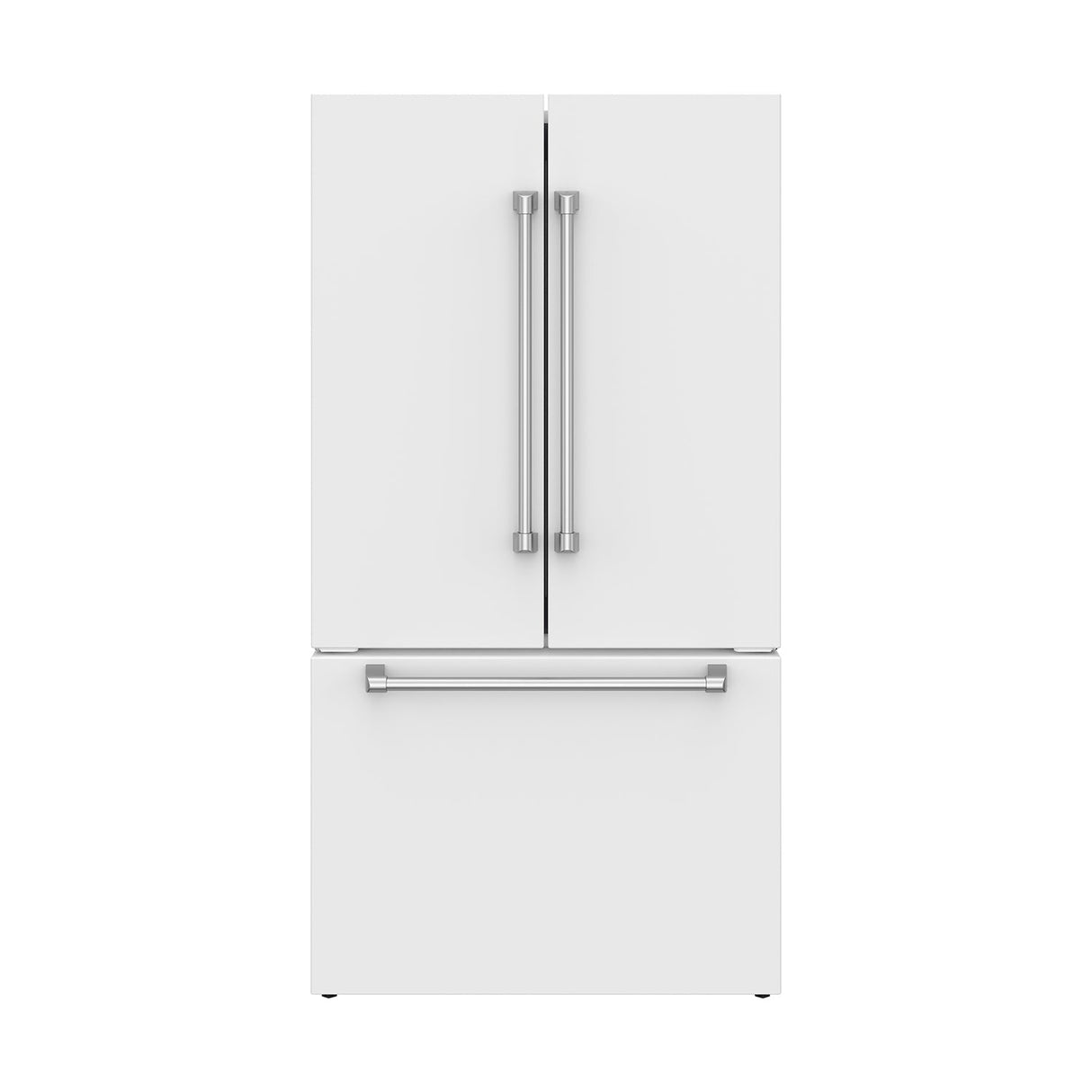 36 Inch Collection French Door Counter Depth Refrigerator With Ice Maker - White Gordon Ramsay Series