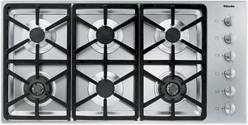 42" 6-Burner KM 3484 LP Gas Cooktop - 42" SS Cooktop Hexa grate