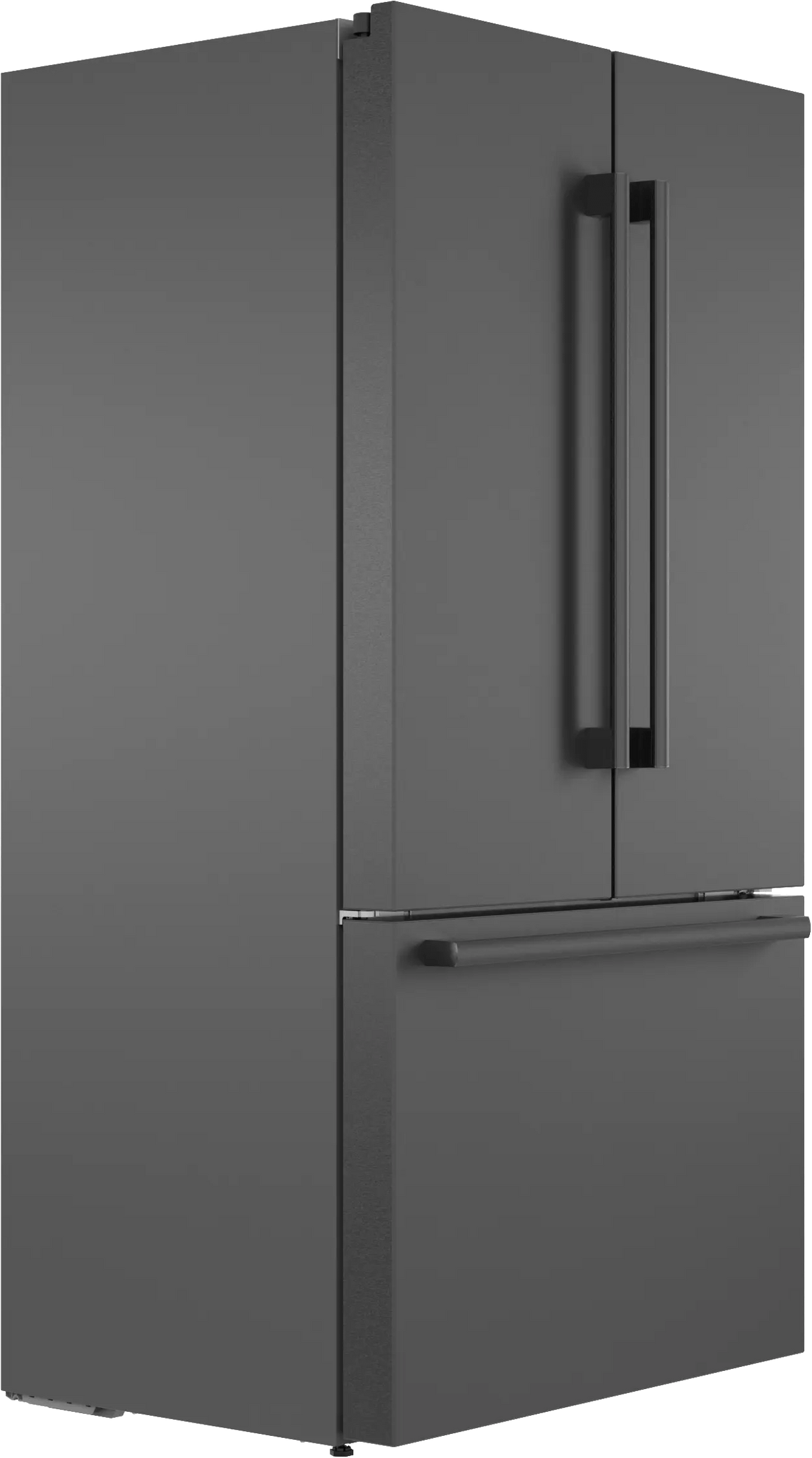 800 Series French Door Bottom Mount Refrigerator 36" Black Stainless Steel