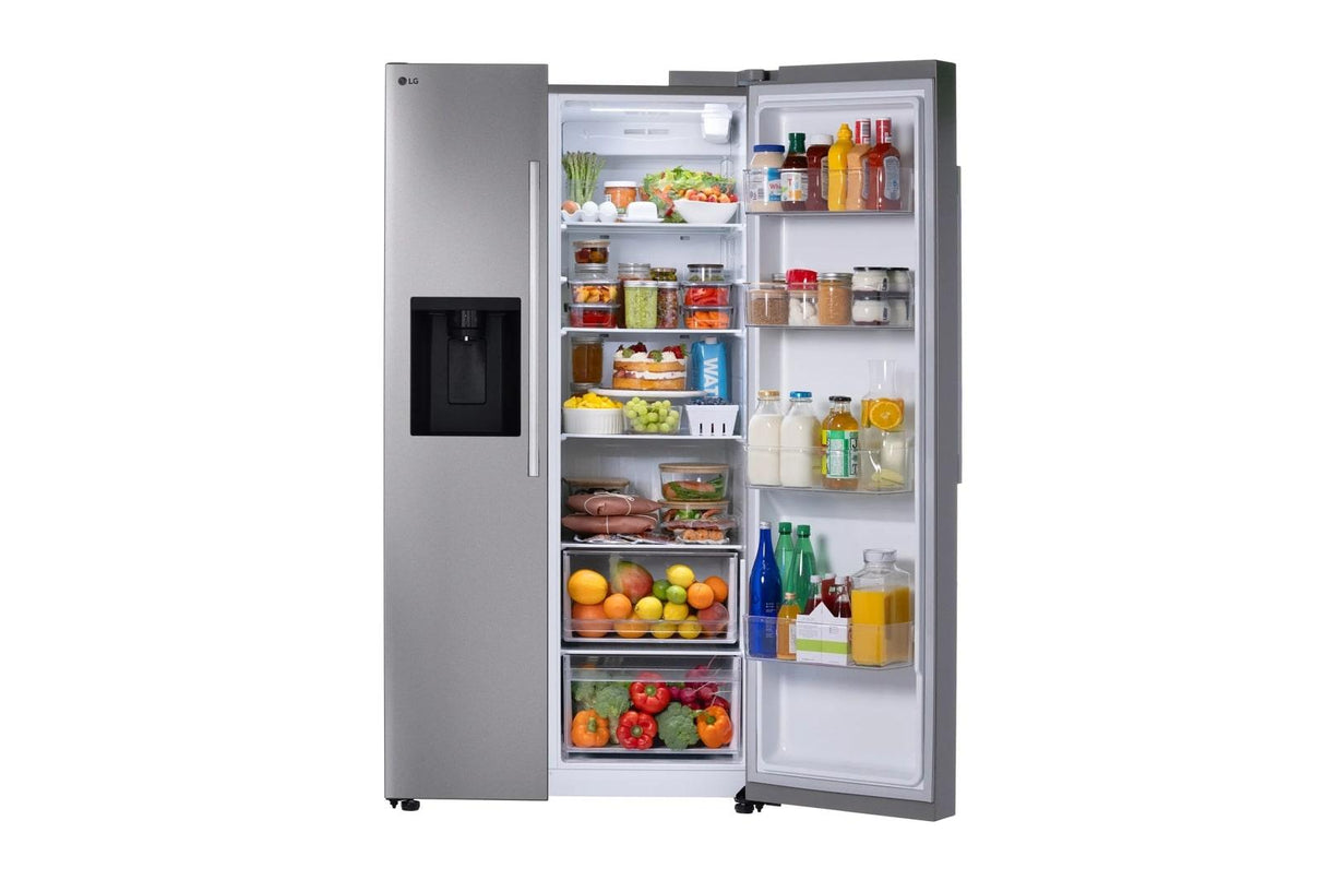 27 cu. ft. Standard-Depth, Side-by-side Refrigerator, with Ice and Water and Bar Handle Design